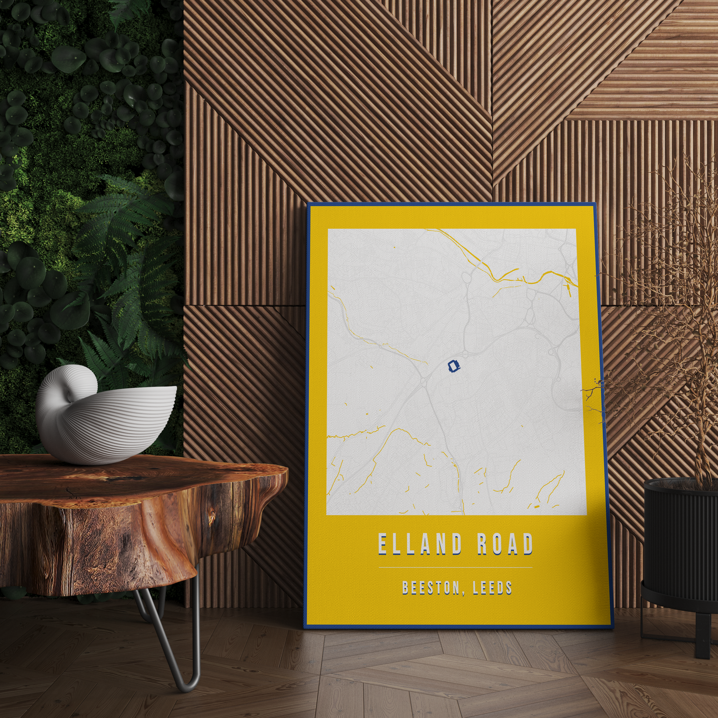 Elland Road Map Poster | Leeds