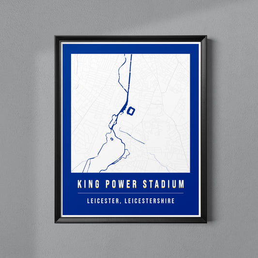 King Power Stadium Map Poster | Leicester