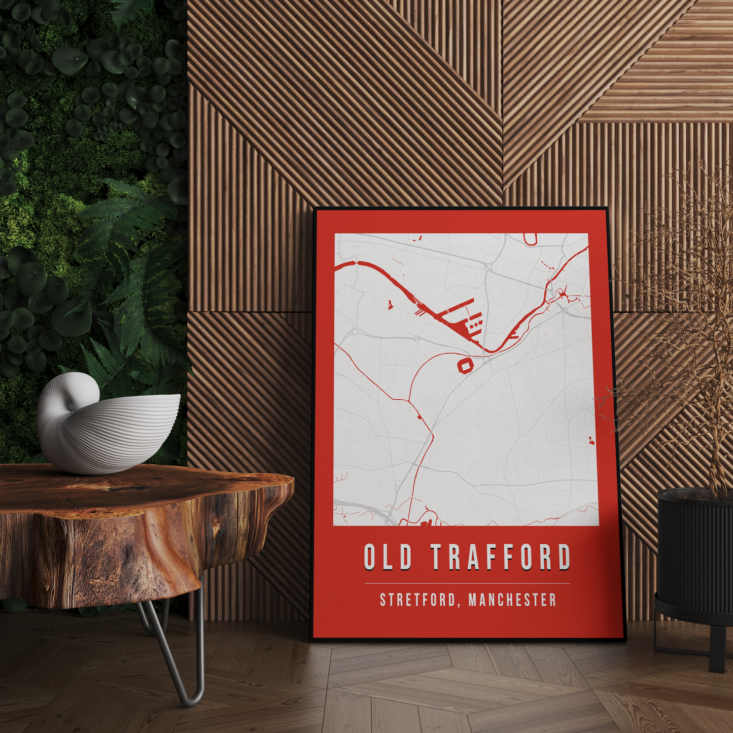 Old Trafford Map Poster | Manchester