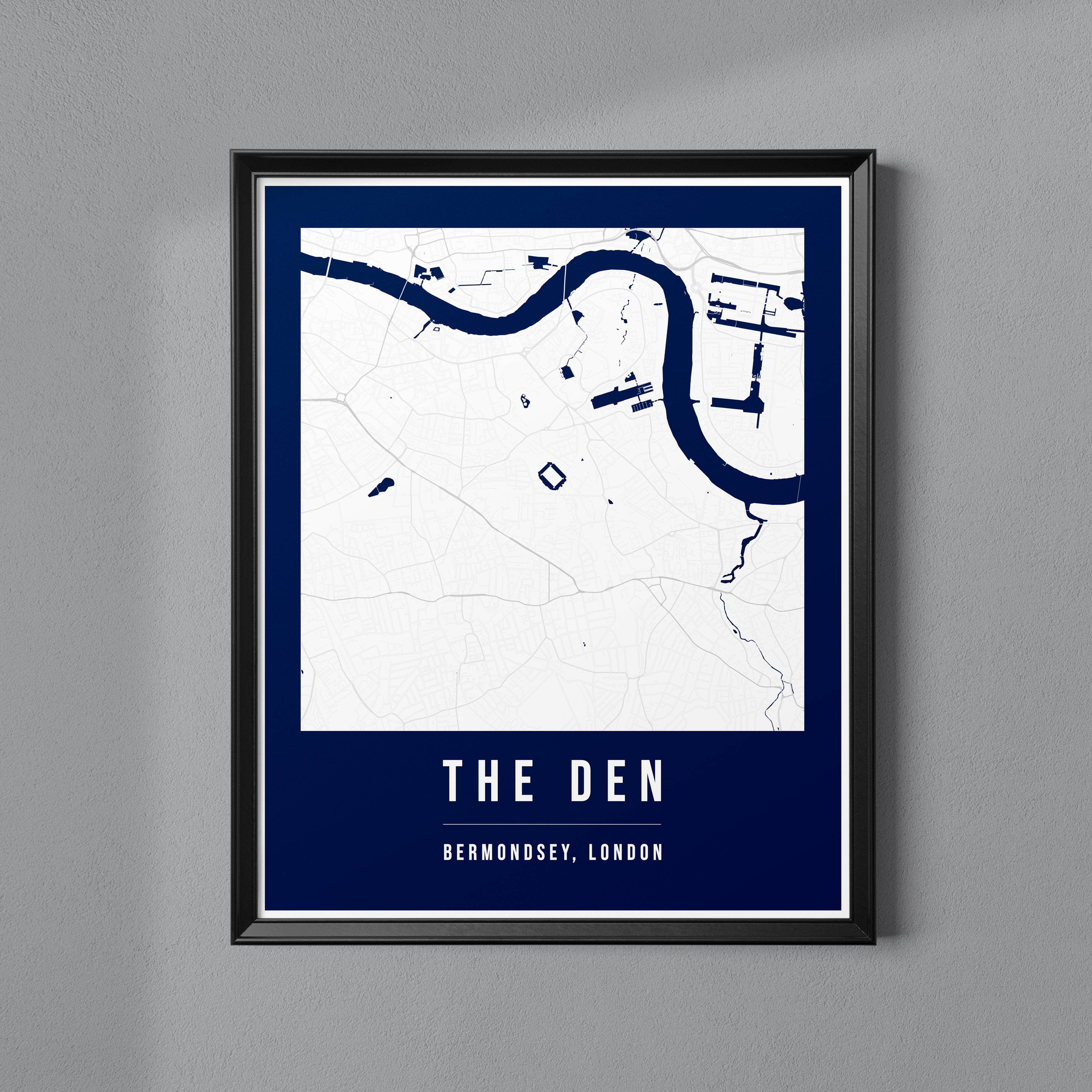 The Den Map Poster | London – Shop Maapify