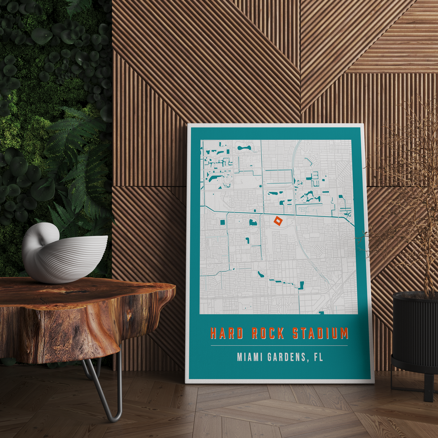 Hard Rock Stadium Map Poster | Miami