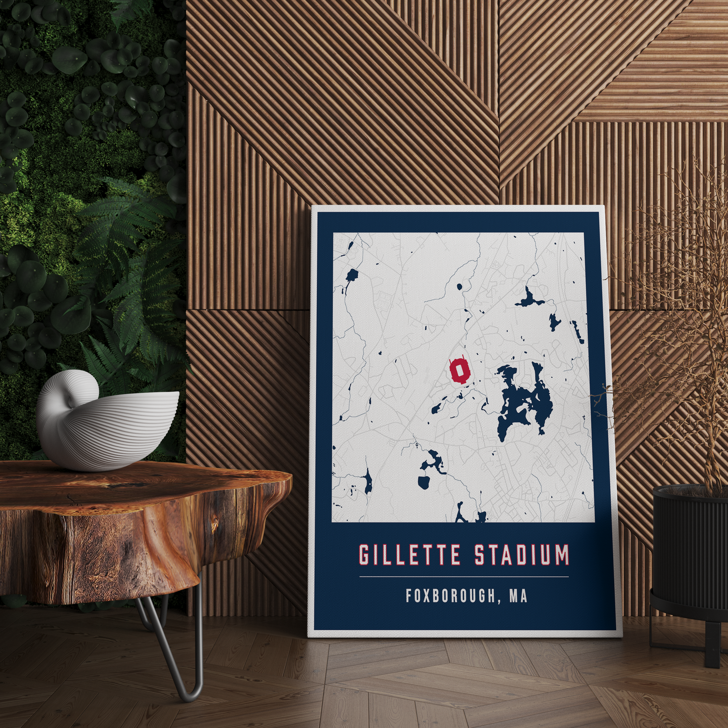 Gillette Stadium Map Poster | New England