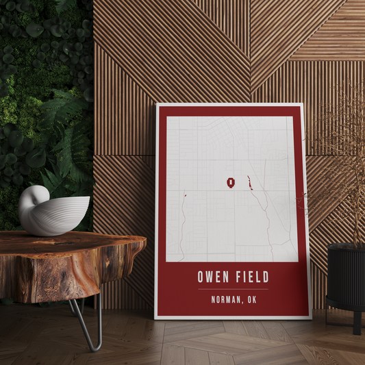 Owen Field Map Poster | Norman