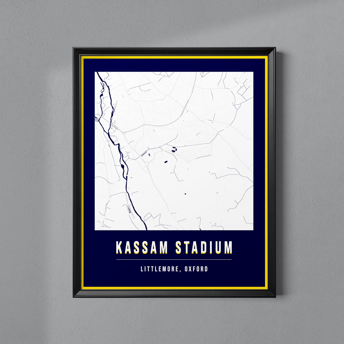 Kassam Stadium Map Poster | Oxford
