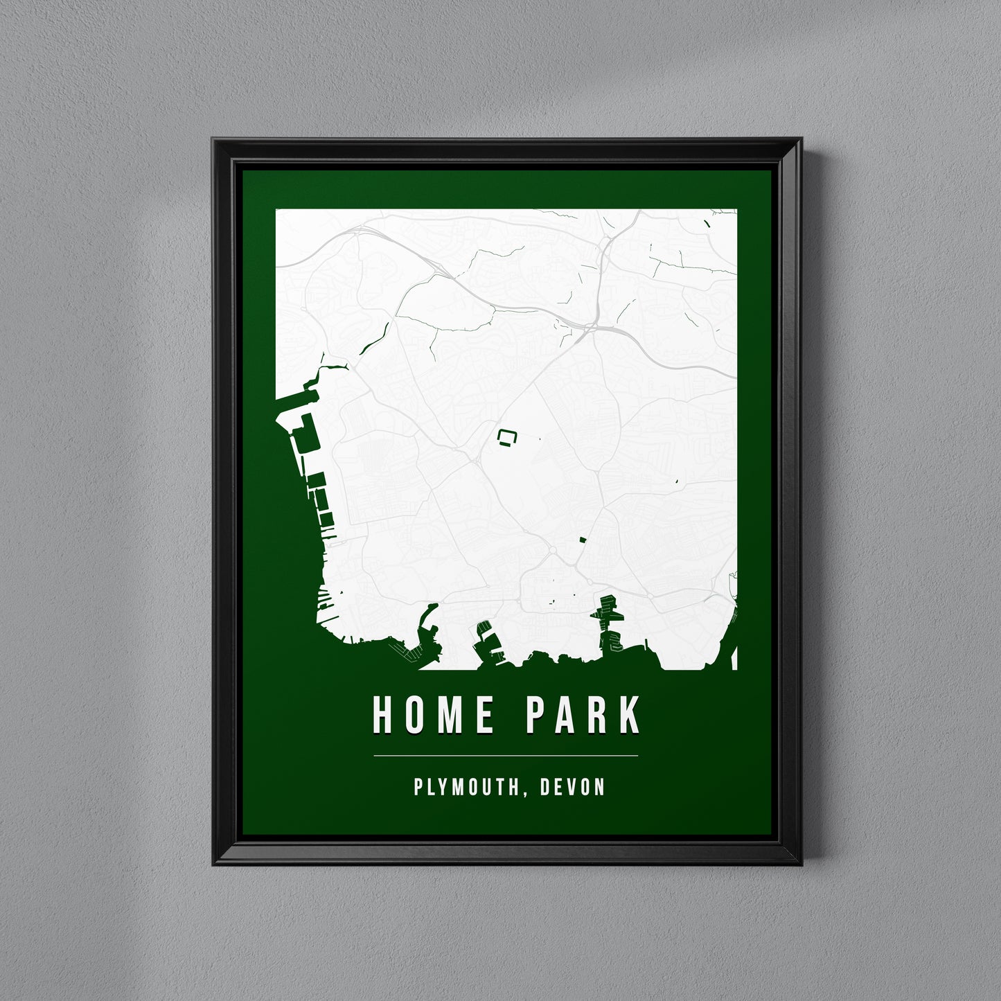 Home Park Map Poster | Plymouth