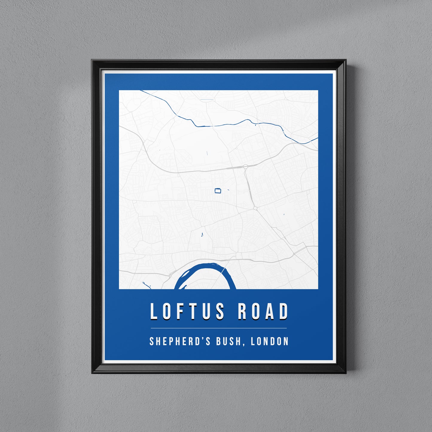 Loftus Road Map Poster | London