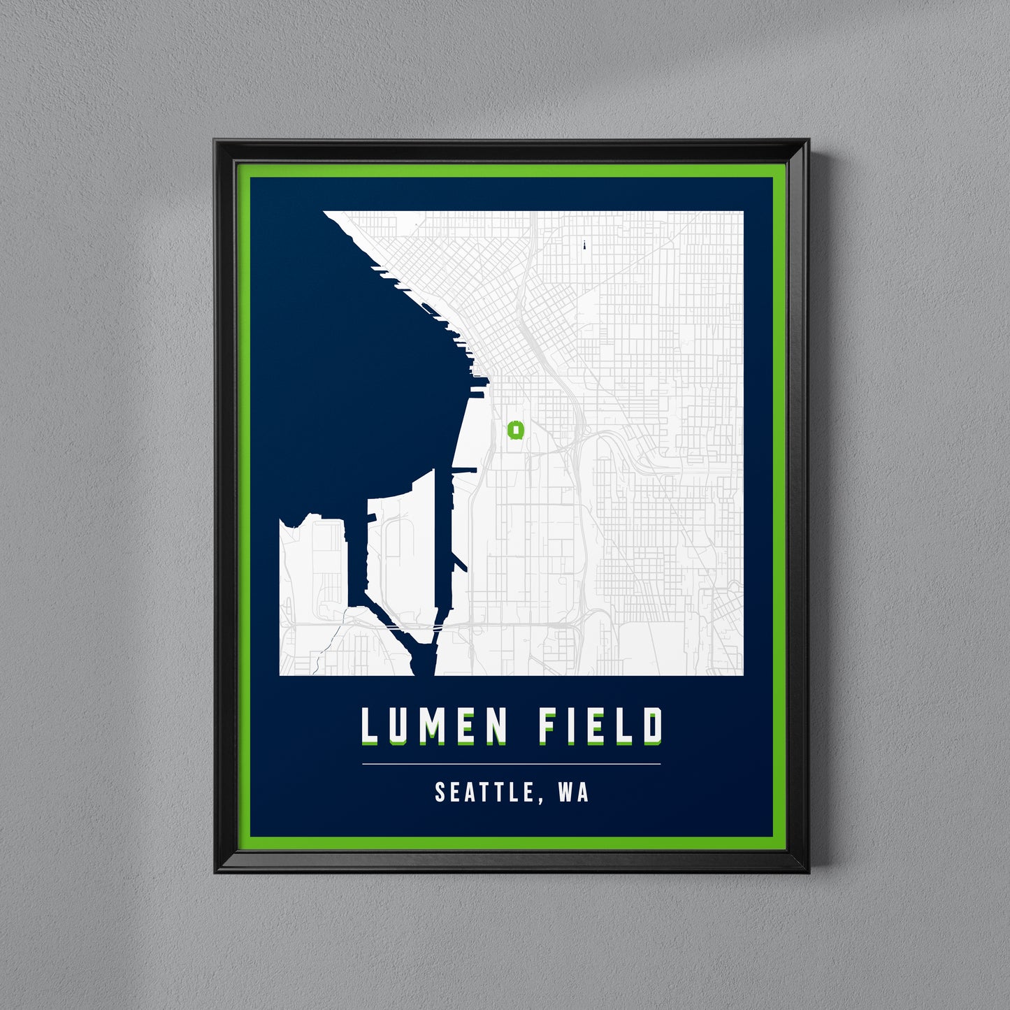 Lumen Field Map Poster | Seattle