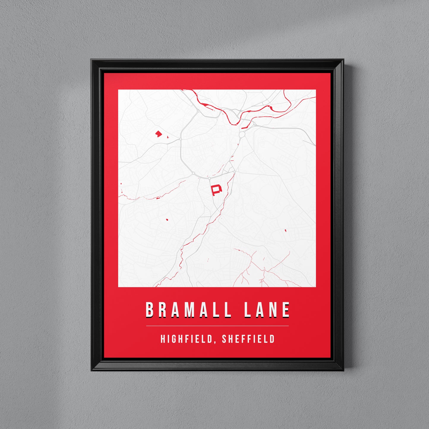 Bramall Lane Map Poster | Sheffield