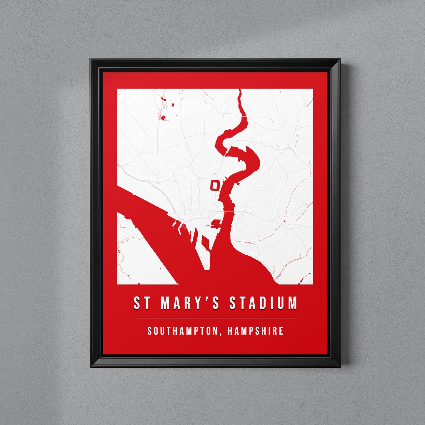 St Mary's Stadium Map Poster | Southampton