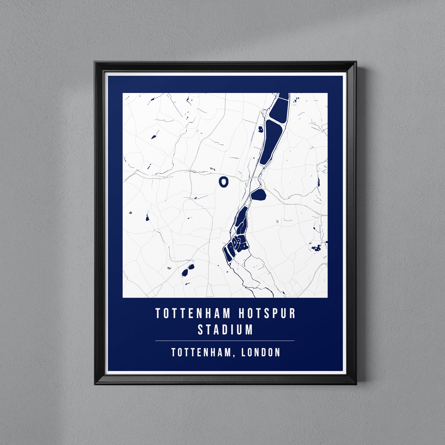 Tottenham Hotspur Stadium Map Poster | North London