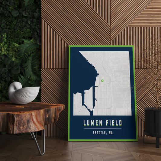 Lumen Field Map Poster | Seattle