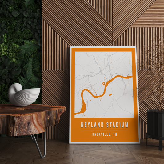 Neyland Stadium Map Poster | Knoxville