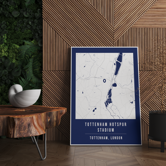 Tottenham Hotspur Stadium Map Poster | North London