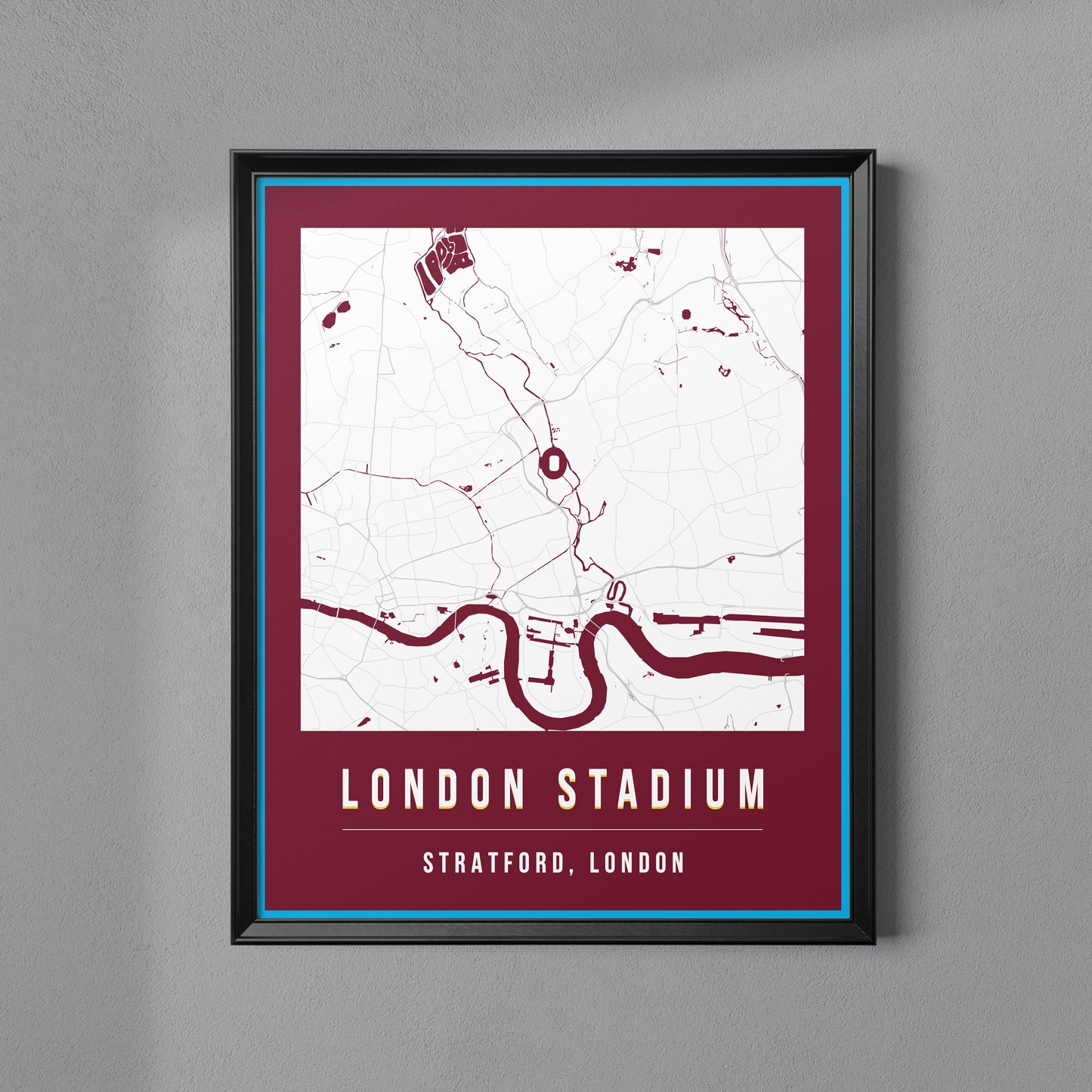 London Stadium Map Poster | London