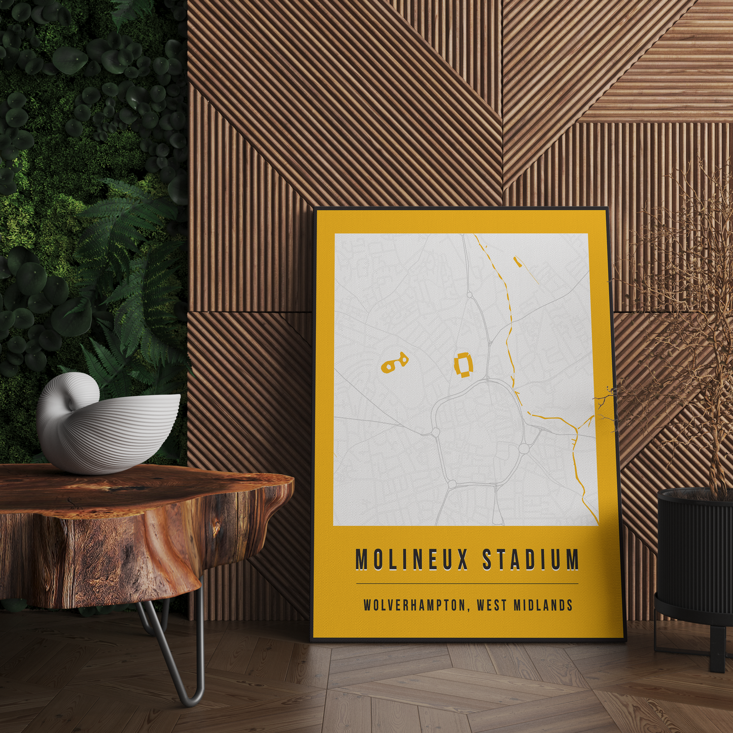 Molineux Stadium Map Poster | Wolverhampton