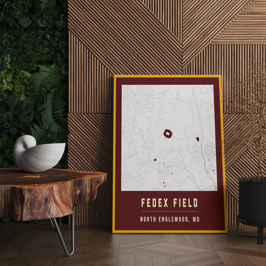 FedEx Field Map Poster | Washington