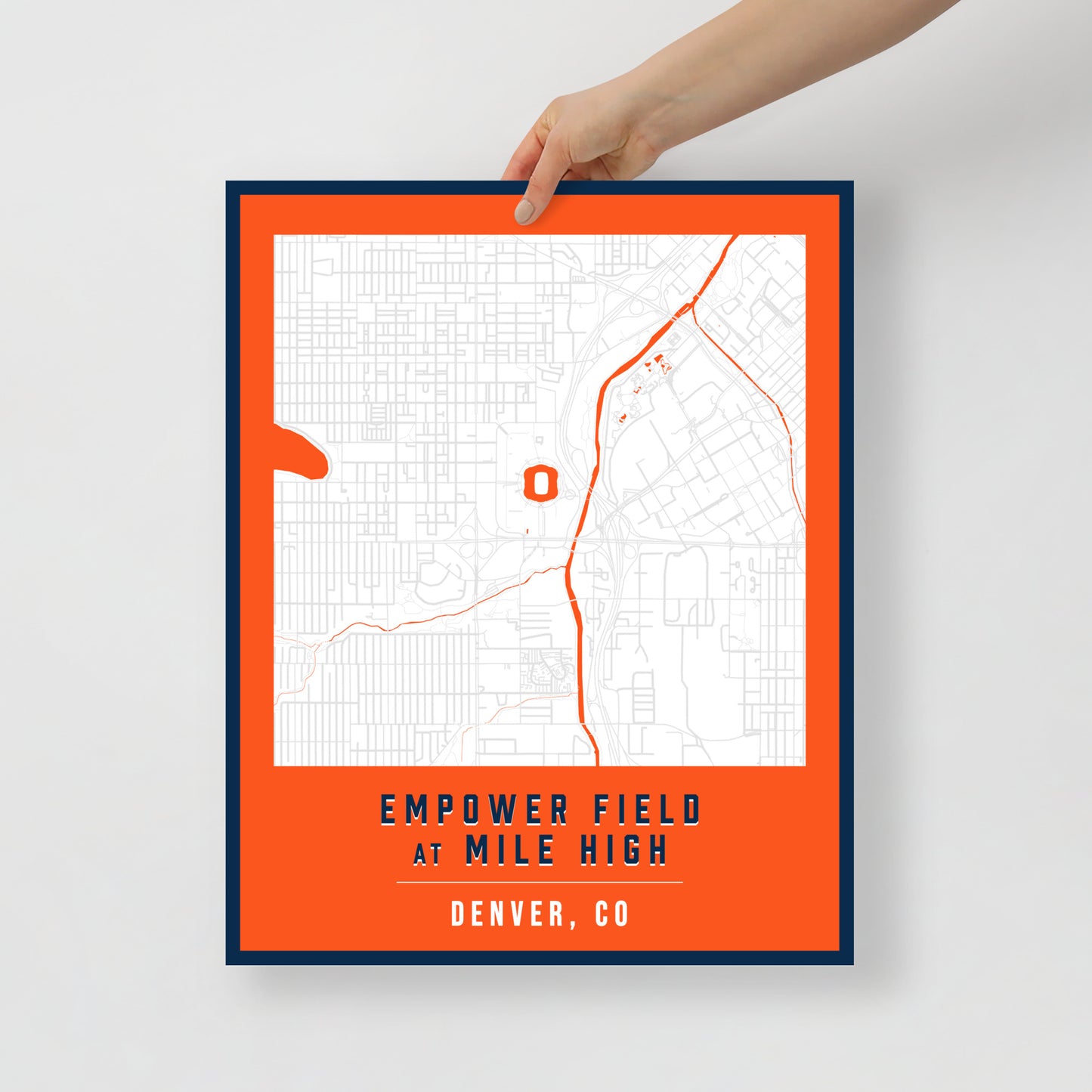 Empower Field at Mile High Map Poster | Denver