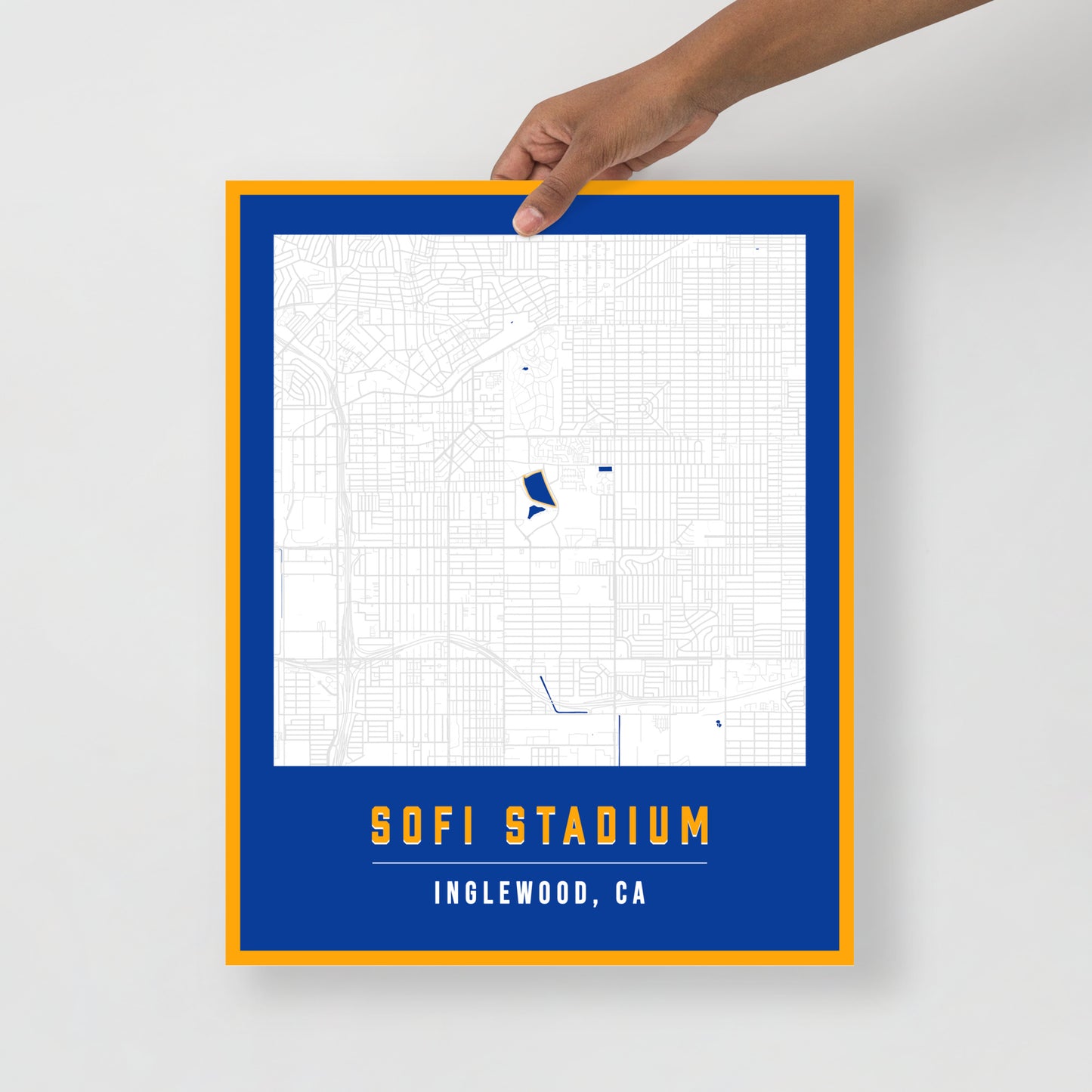 SoFi Stadium Map Poster | Los Angeles