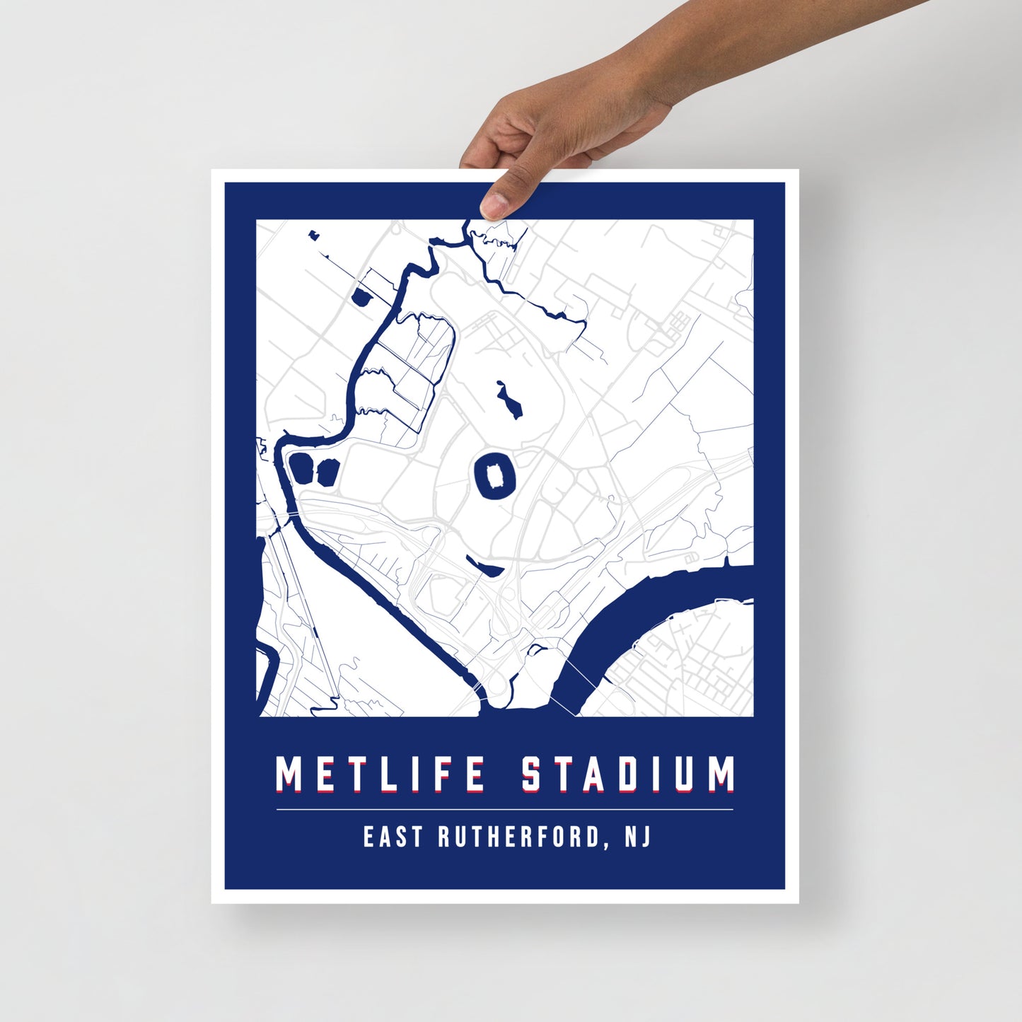 MetLife Stadium Map Poster | New York