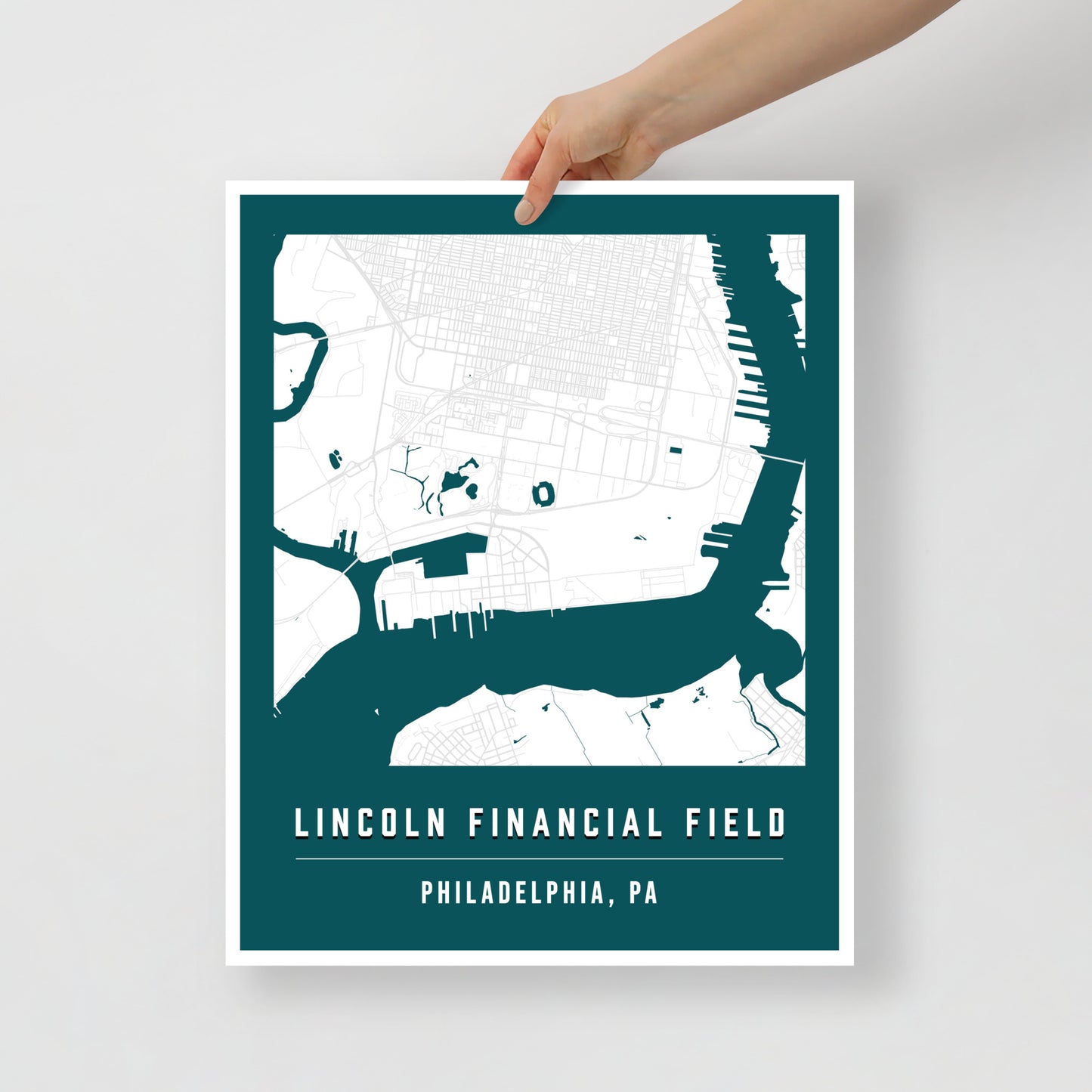 Lincoln Financial Field Map Poster | Philadelphia