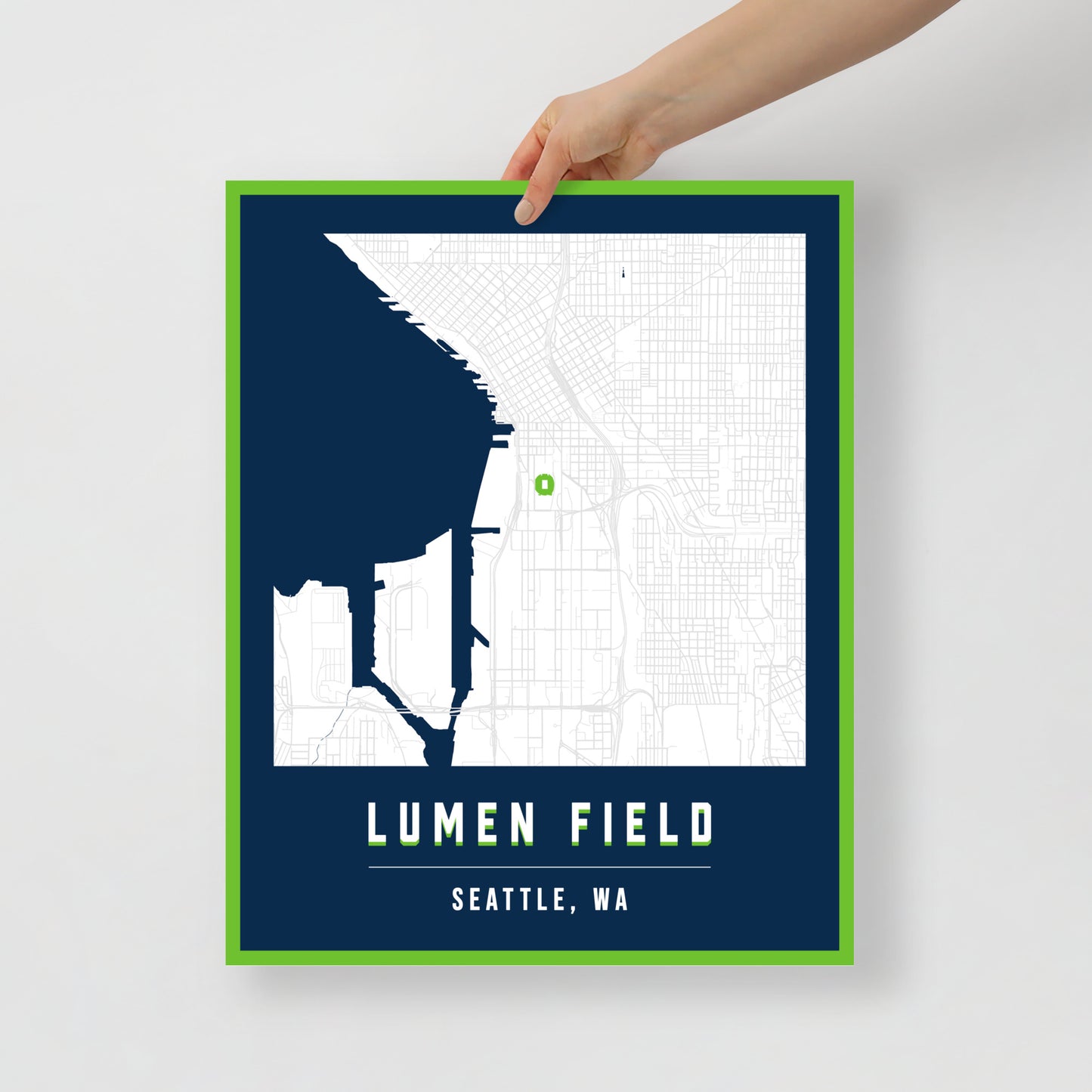 Lumen Field Map Poster | Seattle