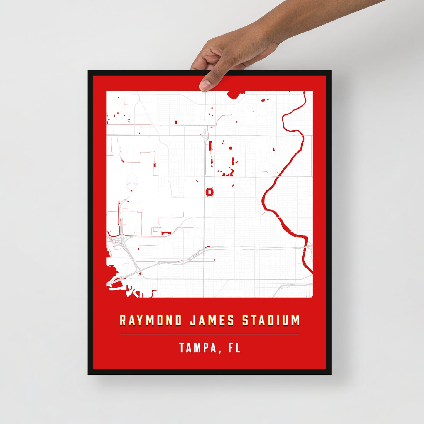 Raymond James Stadium Map Poster | Tampa Bay