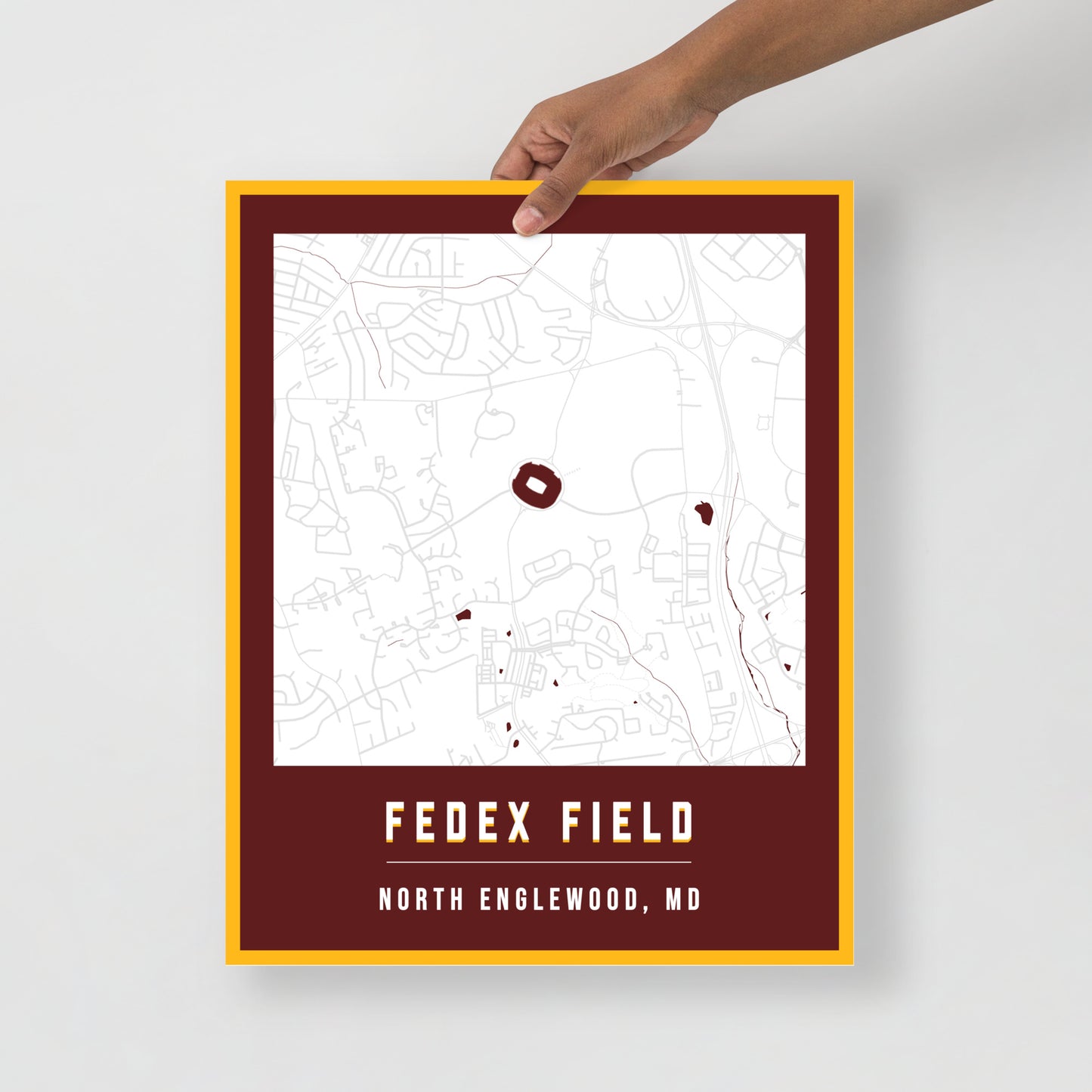 FedEx Field Map Poster | Washington