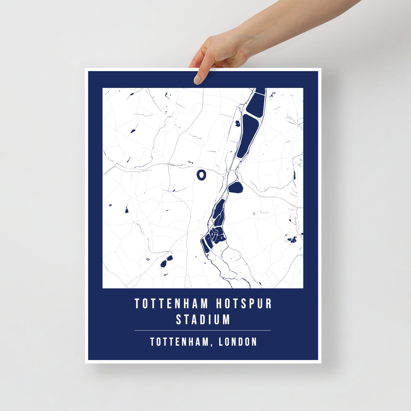 Tottenham Hotspur Stadium Map Poster | North London