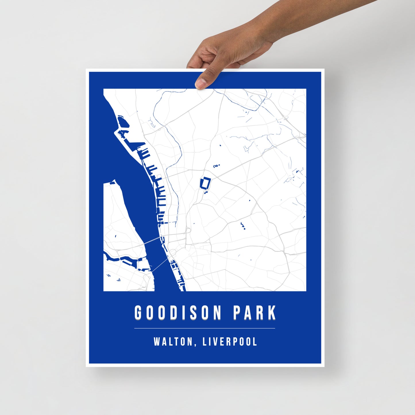 Goodison Park Map Poster | Liverpool