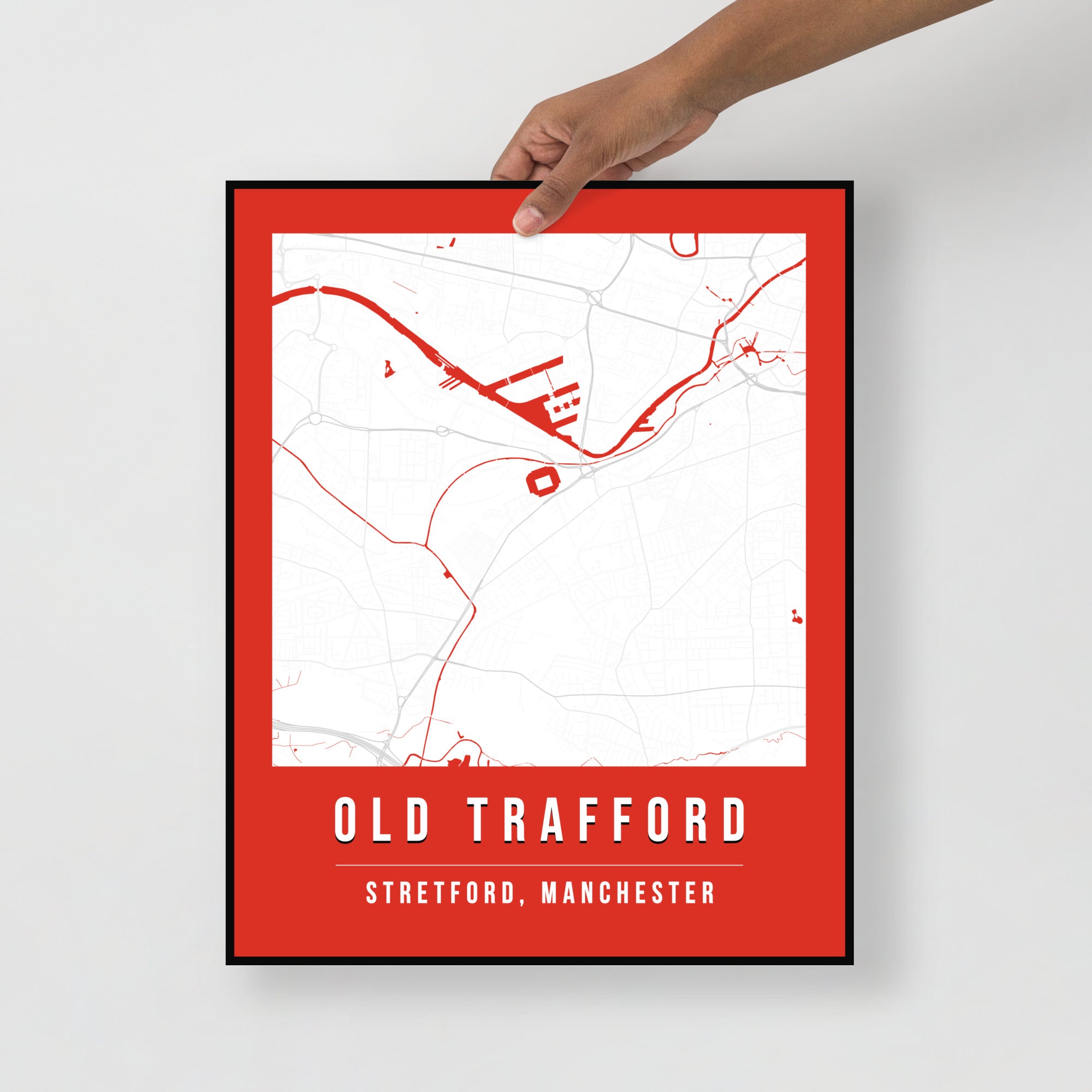 Old Trafford Map Poster | Manchester – Shop Maapify