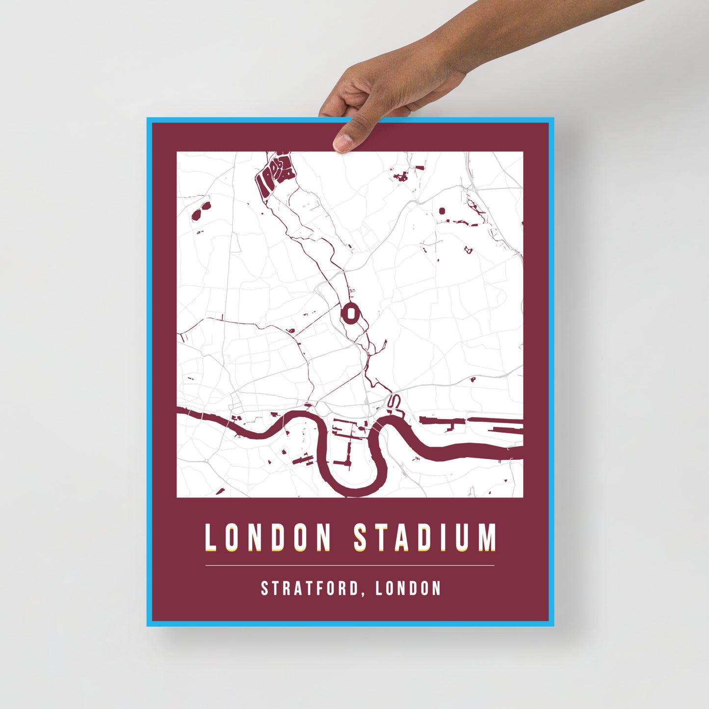 London Stadium Map Poster | London