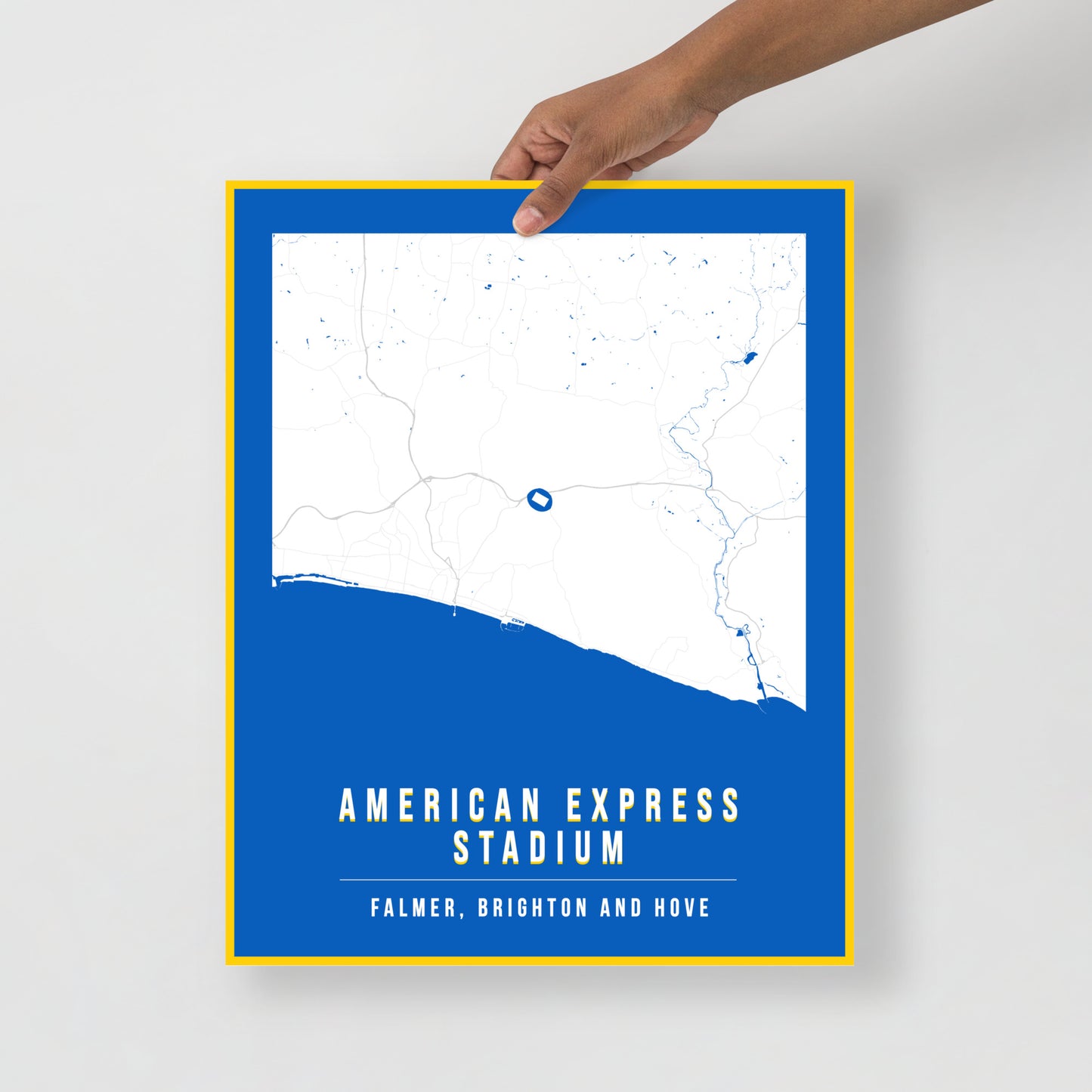 American Express Stadium Map Poster | Brighton & Hove