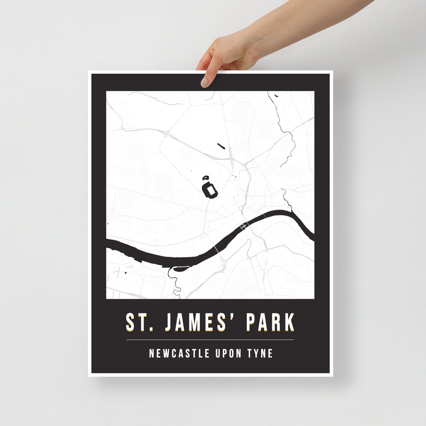 St. James' Park Map Poster | Newcastle