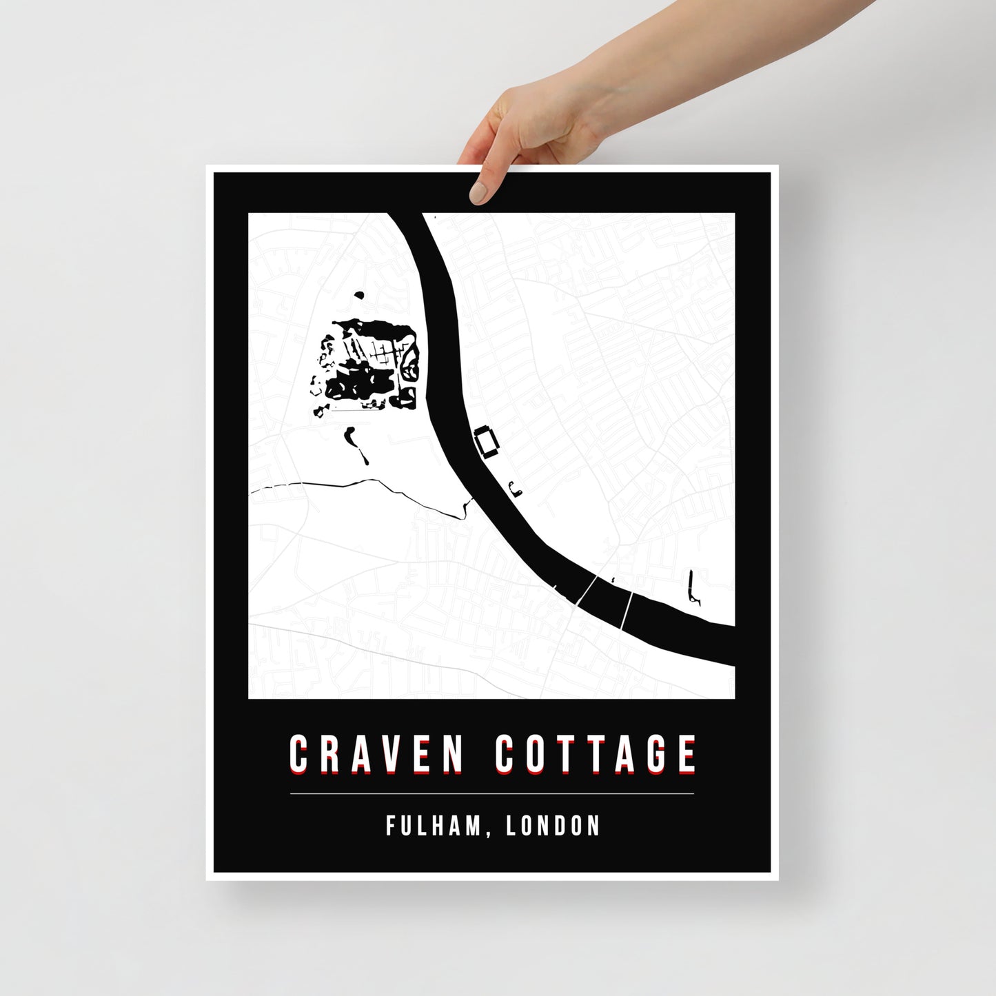 Craven Cottage Map Poster | London