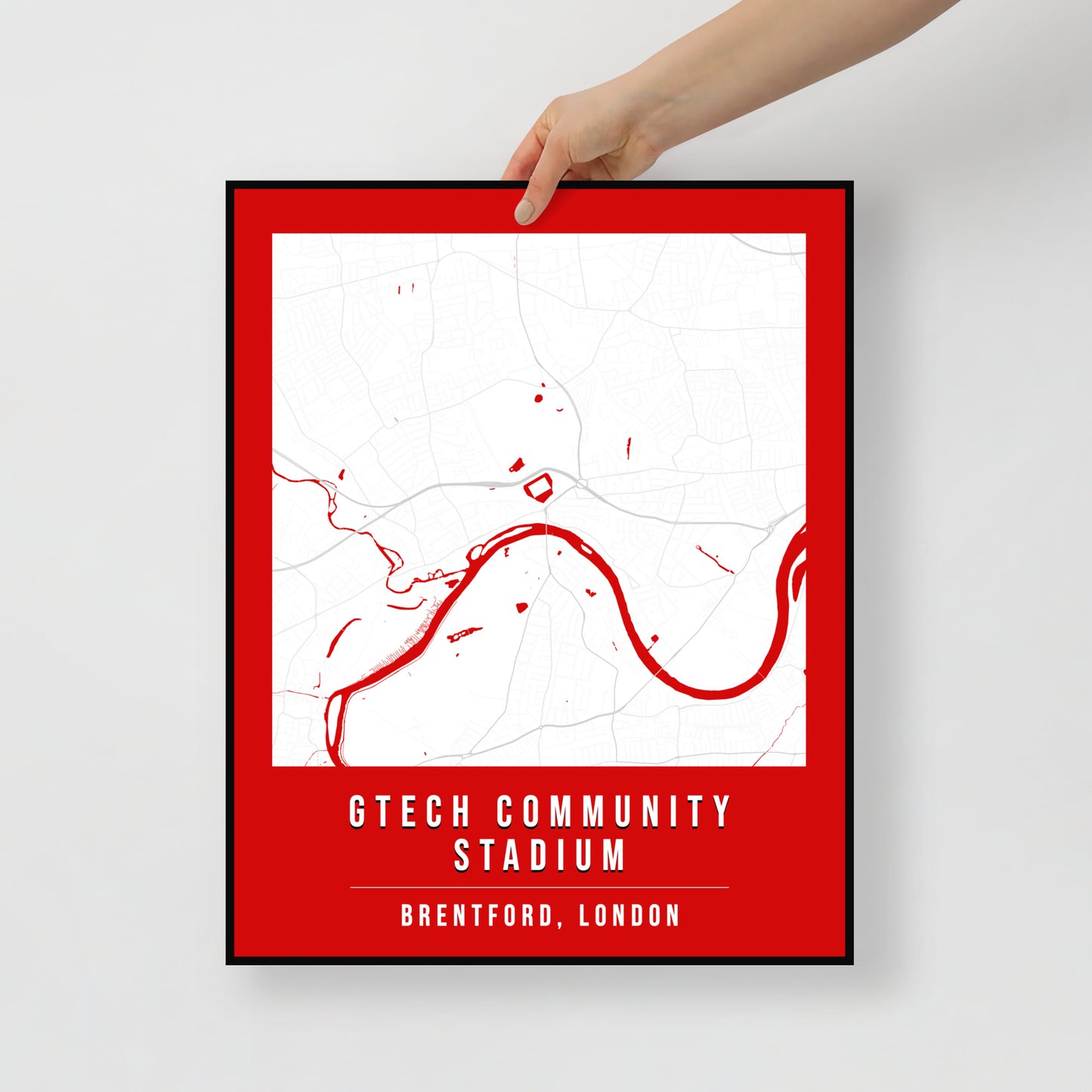 Gtech Community Stadium Map Poster | London