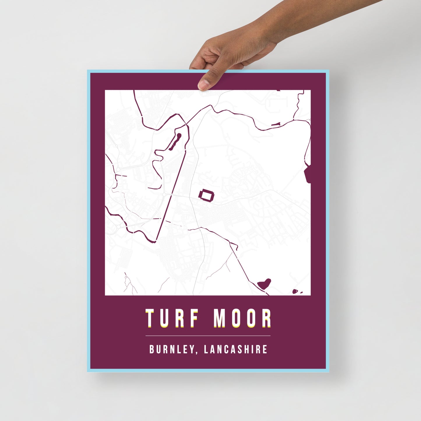 Turf Moor Map Poster | Burnley