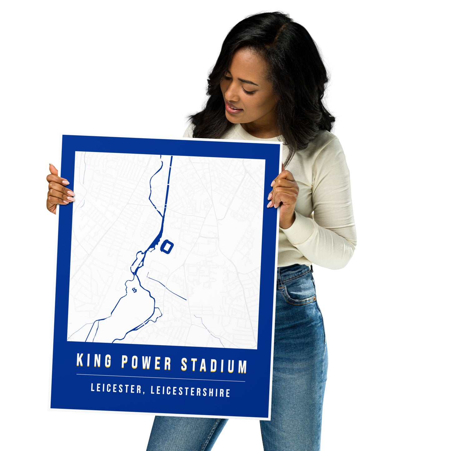 King Power Stadium Map Poster | Leicester