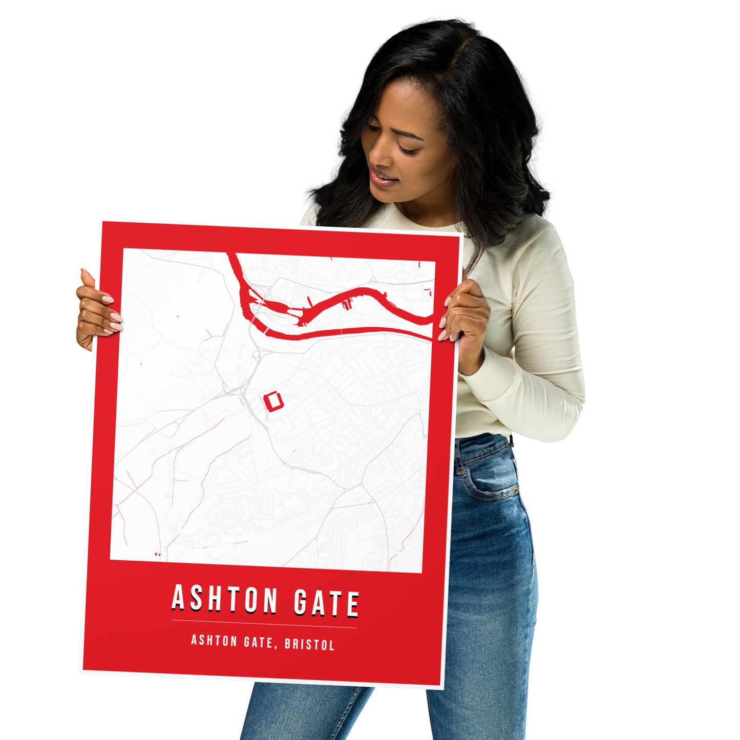 Ashton Gate Map Poster | Bristol