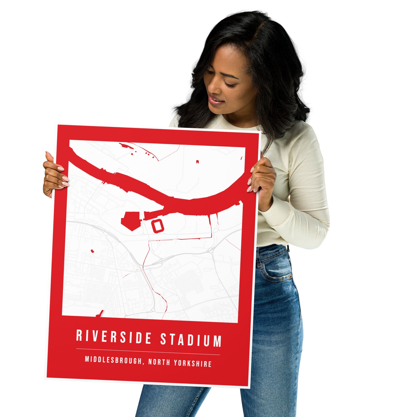 Riverside Stadium Map Poster | Middlesbrough