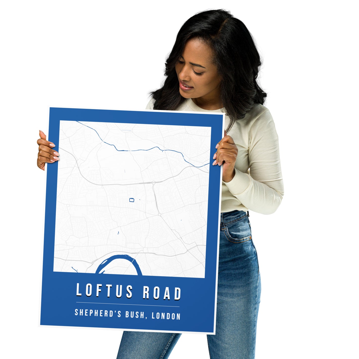 Loftus Road Map Poster | London