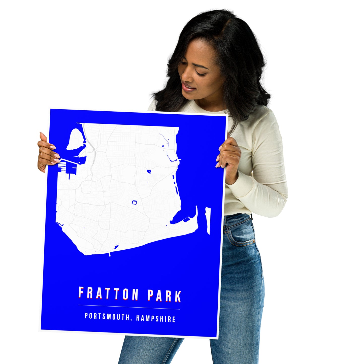 Fratton Park Map Poster | Portsmouth