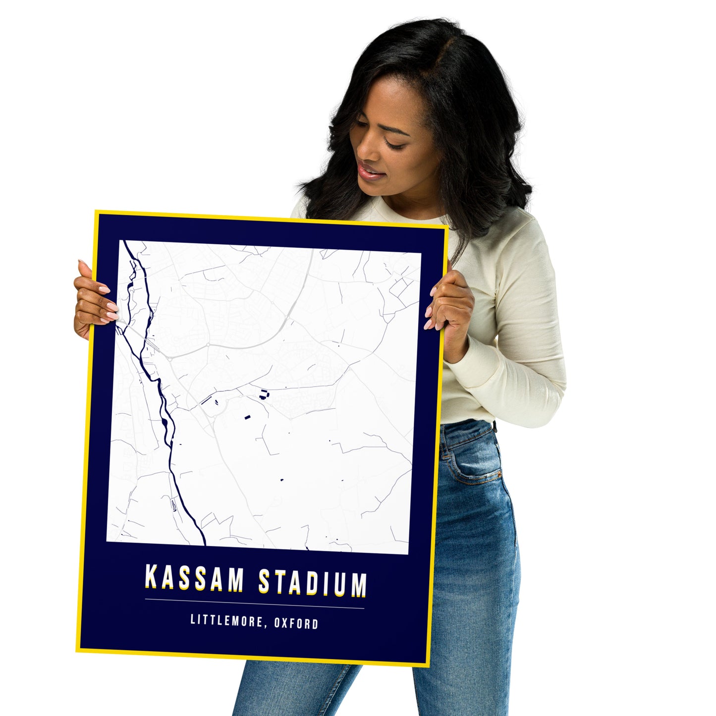 Kassam Stadium Map Poster | Oxford