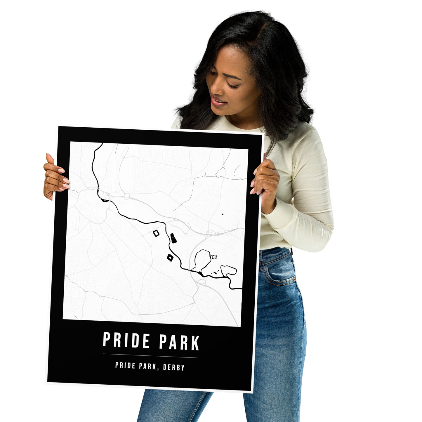 Pride Park Map Poster | Derby