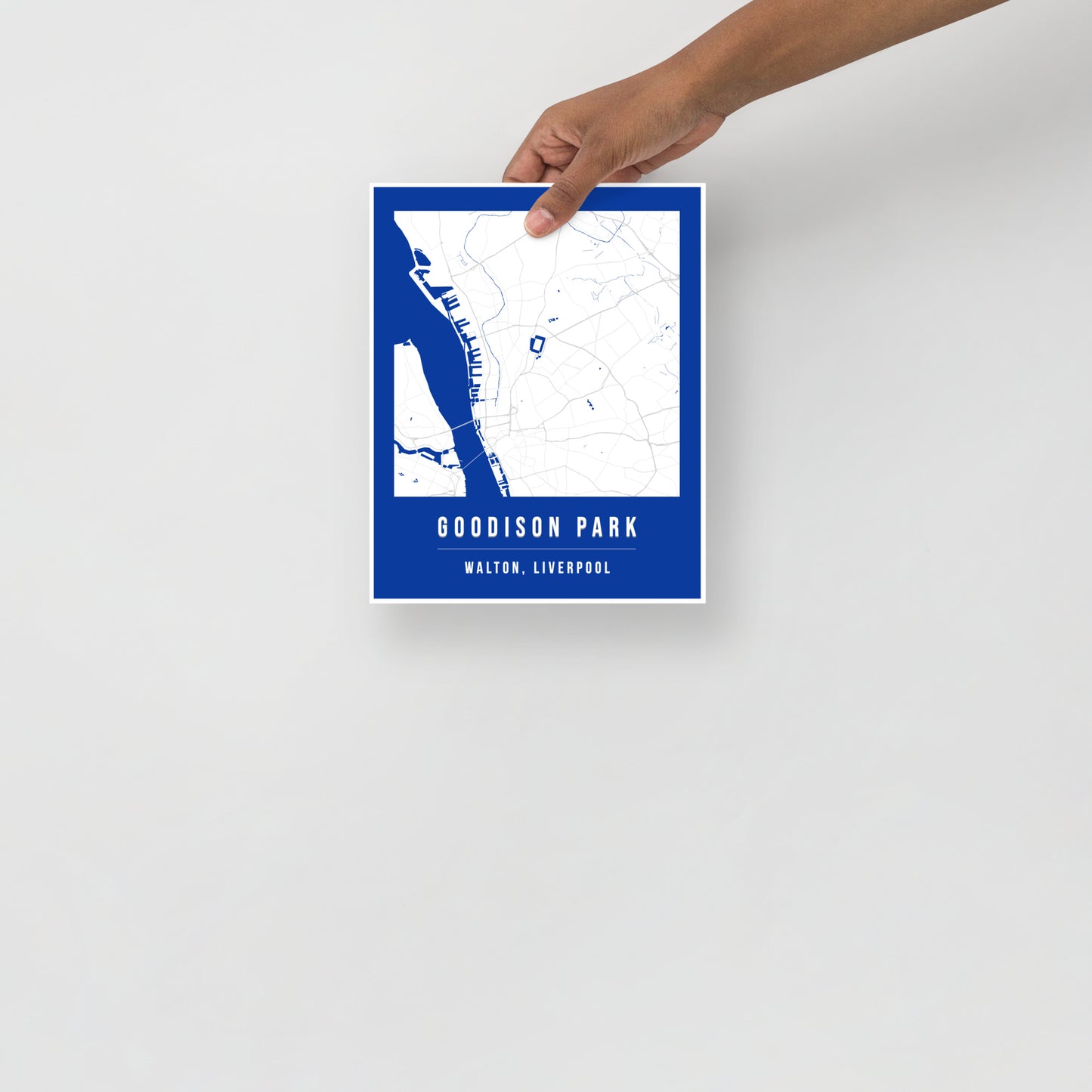 Goodison Park Map Poster | Liverpool