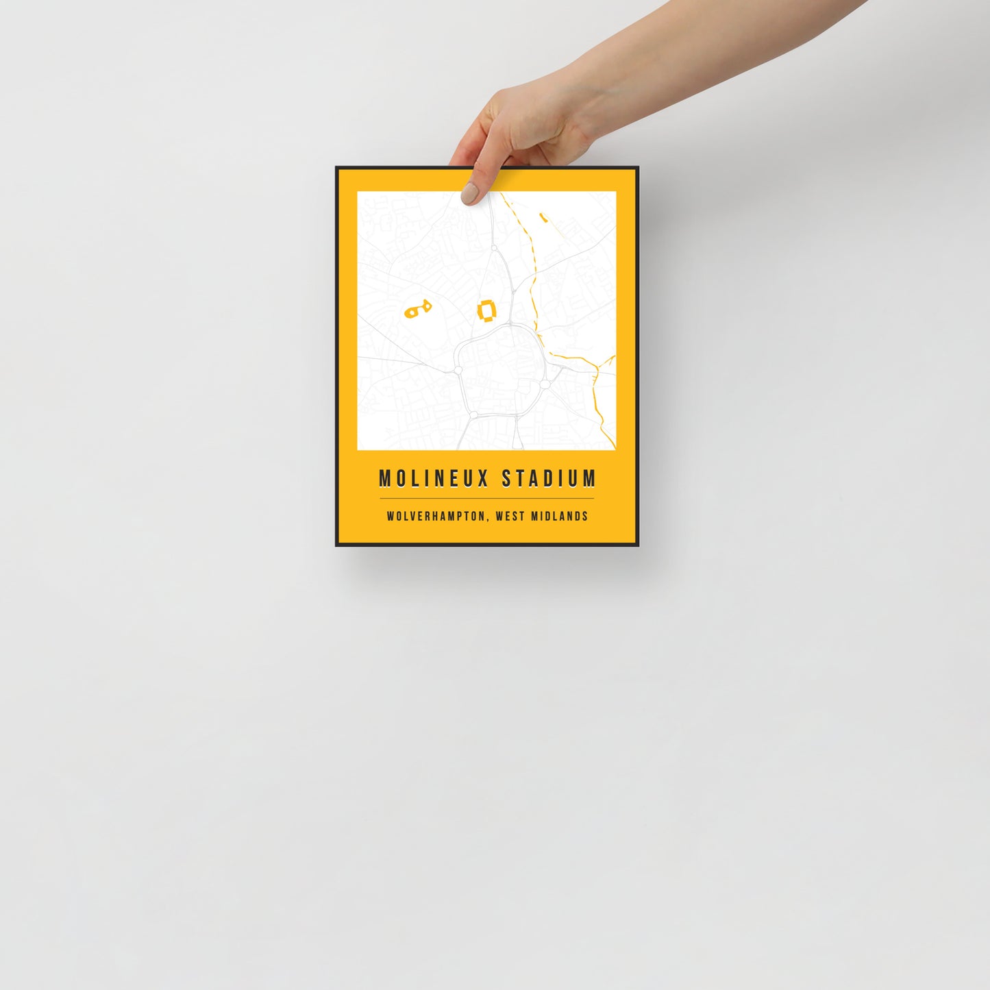 Molineux Stadium Map Poster | Wolverhampton