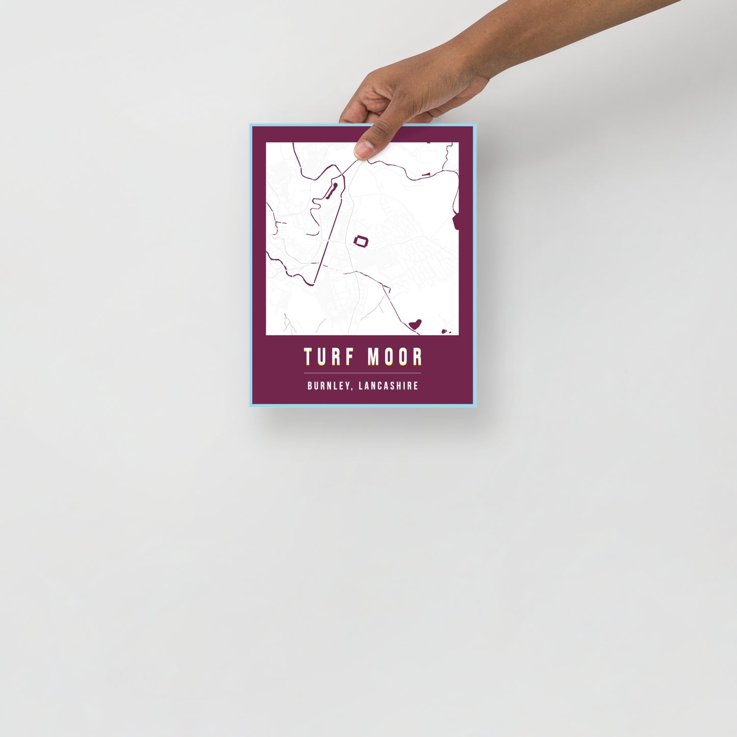 Turf Moor Map Poster | Burnley