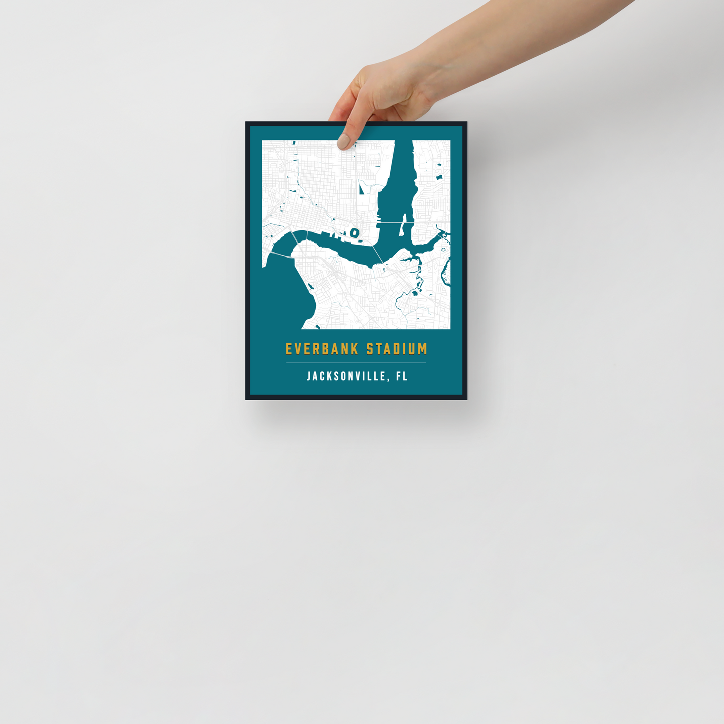 EverBank Stadium Map Poster | Jacksonville