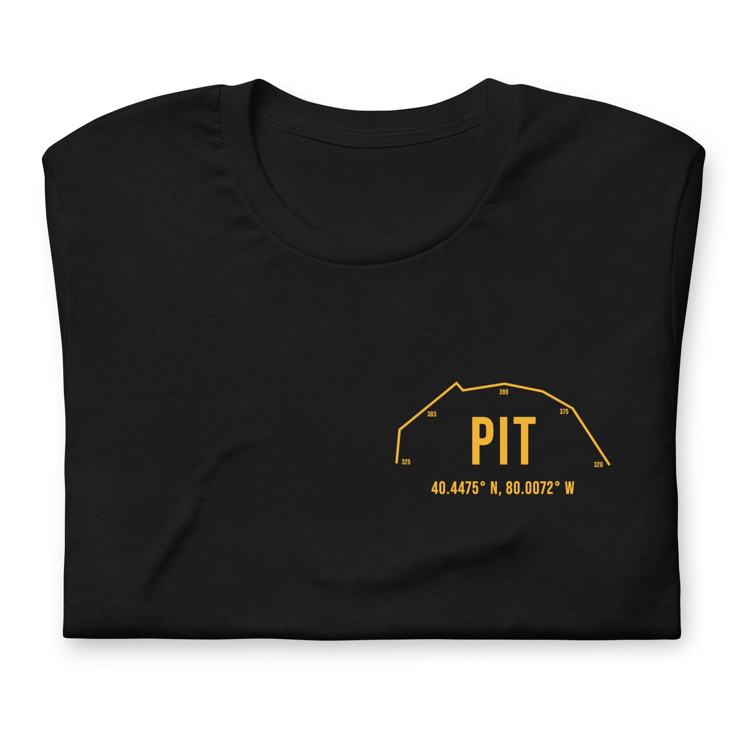 Unisex PIT Outfield Wall T-Shirt | Yellow | Black