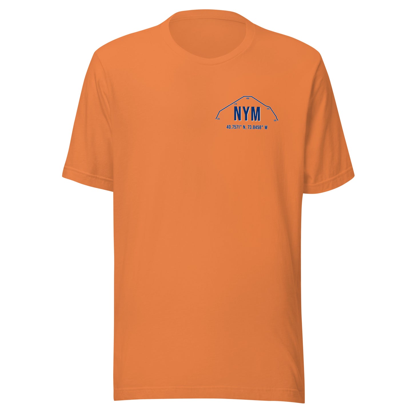 Unisex NYM Outfield Wall T-Shirt | Blue | Orange