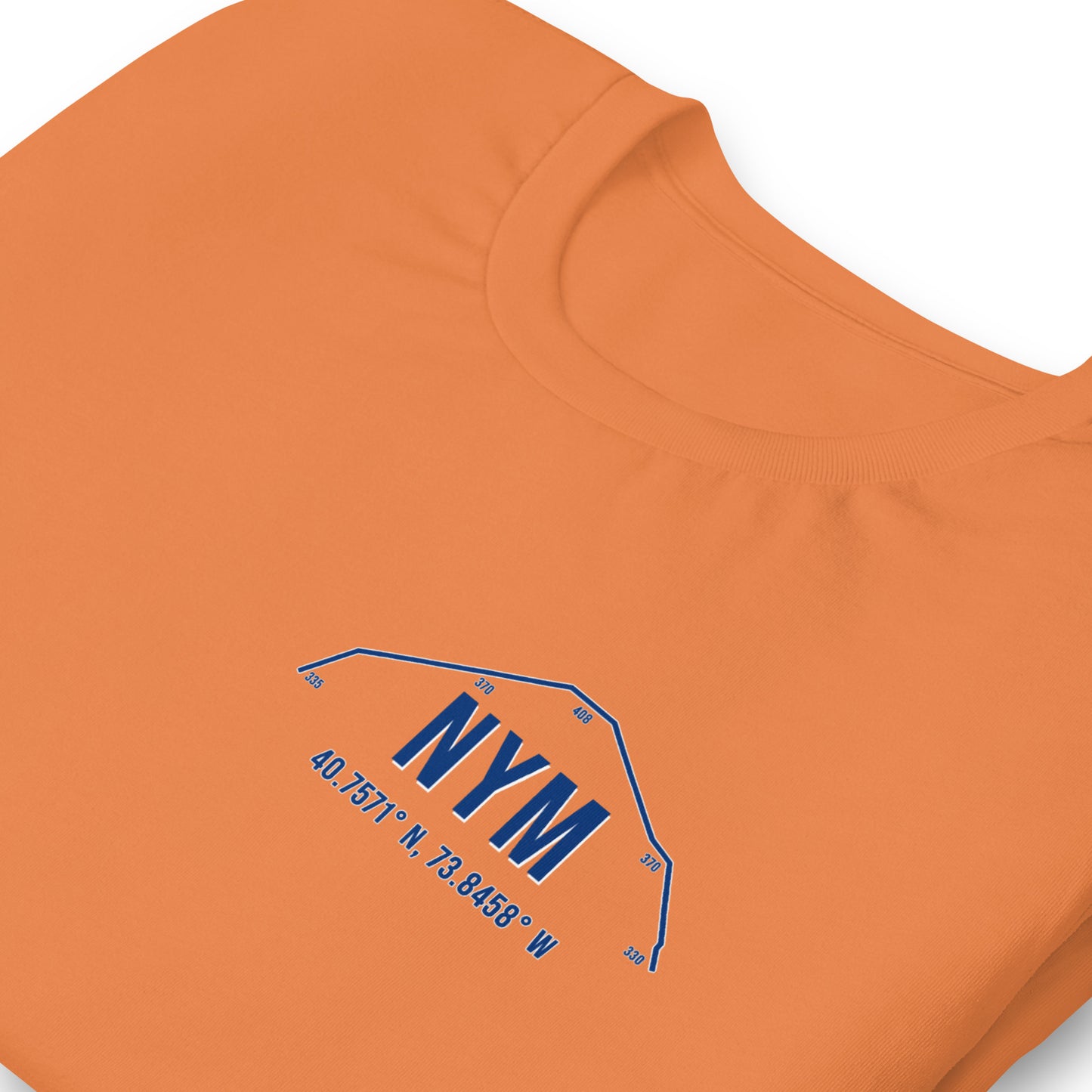 Unisex NYM Outfield Wall T-Shirt | Blue | Orange